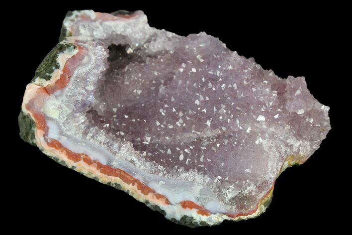 Amethyst Crystal Geode Section - Morocco #127977
